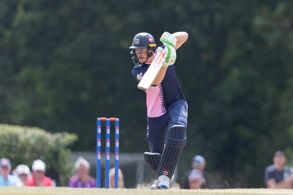 Ben Geddes, Middlesex CCC during Middlesex vs Essex, Metro Bank One-Day Cup Men Cricket at Brunton Memorial Ground on 21st July 2026