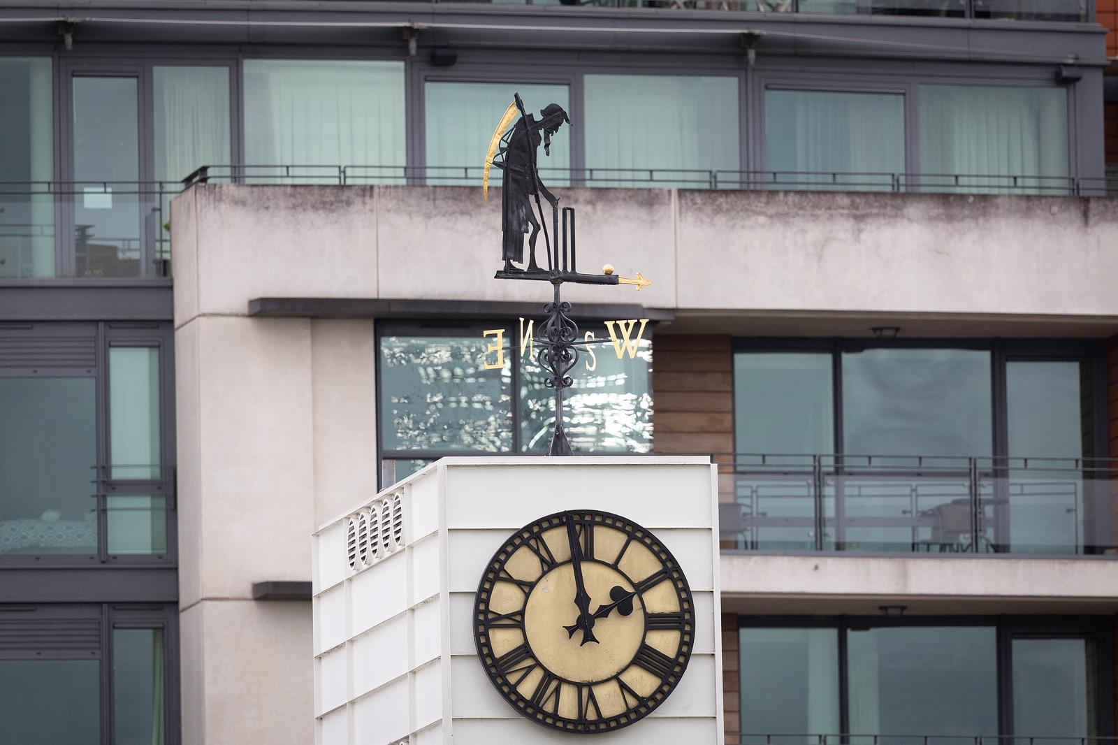 Old Father Time during Middlesex CCC vs Gloucestershire CCC, Rothesay County Championship Division 2 Cricket at Lord's Cricket Ground on 3rd April 2026