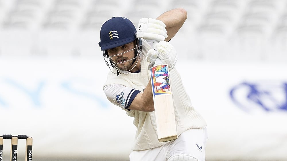 Middlesex's Joe Cracknell batting