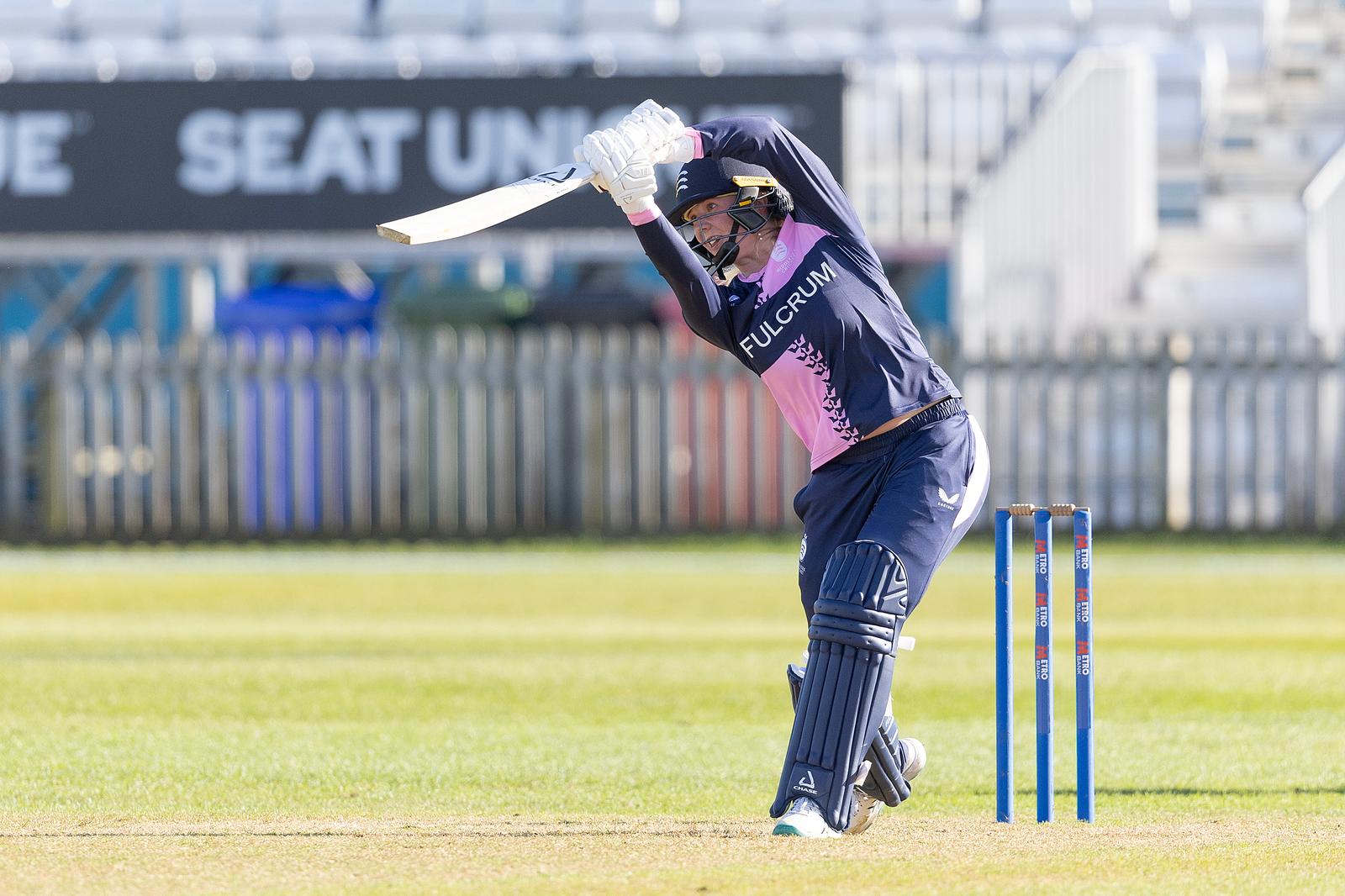 Abbie Whybrow collects a boundary